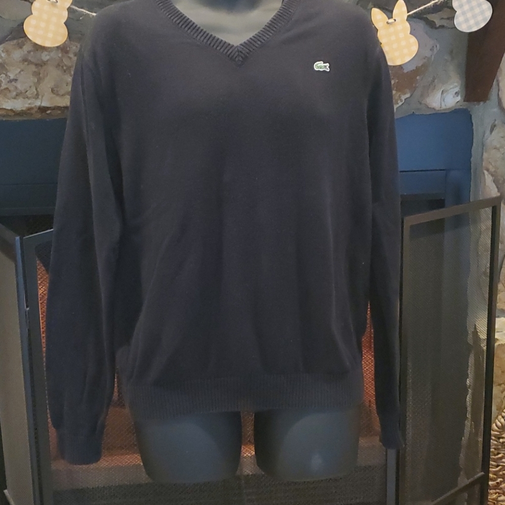 🎉⏳Lacoste V-Neck Sweater